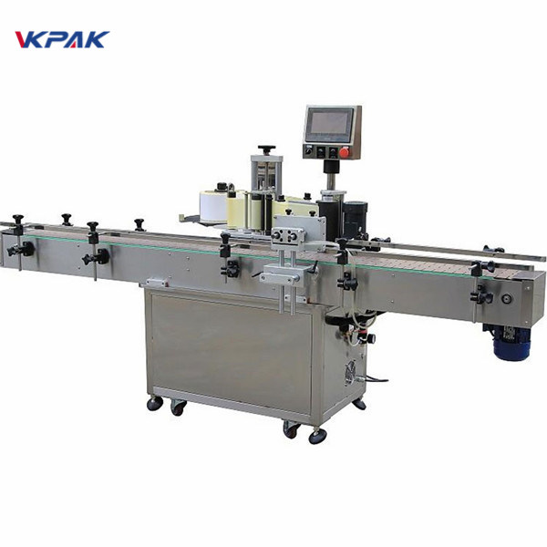 Αυτόματη μηχανή σήμανσης στρογγυλών μπουκαλιών κάθετη αυτοκόλλητη λαδιού