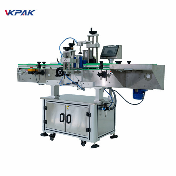 Ανοξείδωτο ατσάλι 350ml Cylinder Label Applicator Machine with Date Printer
