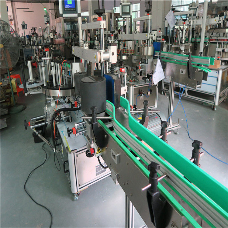 Κίνα Διπλή αυτοκόλλητη αυτοκόλλητη ετικέτα μπουκαλιών αυτοκόλλητη μηχανή 190mm ύψος Max προμηθευτής