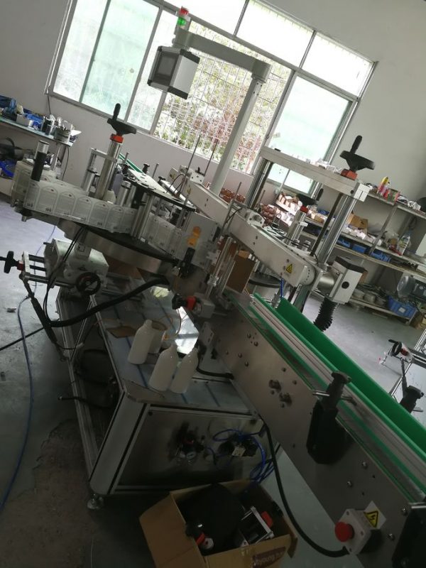 Αυτοκόλλητη αυτοκόλλητη ετικέτα μηχανή εμπρός και πίσω πλευρά, απλικατέρ ετικετών μπουκαλιών